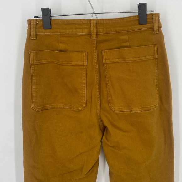 Everlane Cropped Slim Jeans Regular Straight Gold Brass Wash Denim Size 6 - Picture 6 of 9